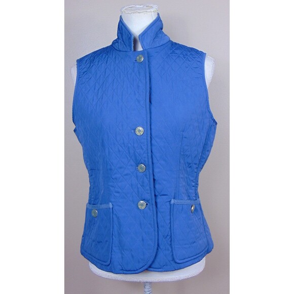 Talbots Blue Barn Chore Coat Jacket Vest Quilted Womens Size Small Equestrian - Picture 5 of 8